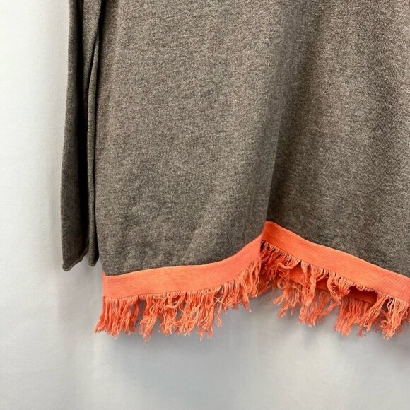 Fresh Produce Womens Tunic Sweater Brown Coral Heathered Long Sleeve V Neck S/M - Picture 9 of 11